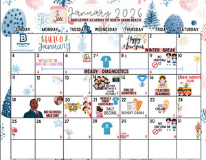 ✨January 2026 Activity Calendar ✨